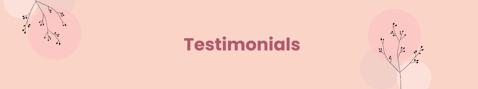 Banner of Testimonials