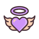 Heart symbol with a combination of love and freedom